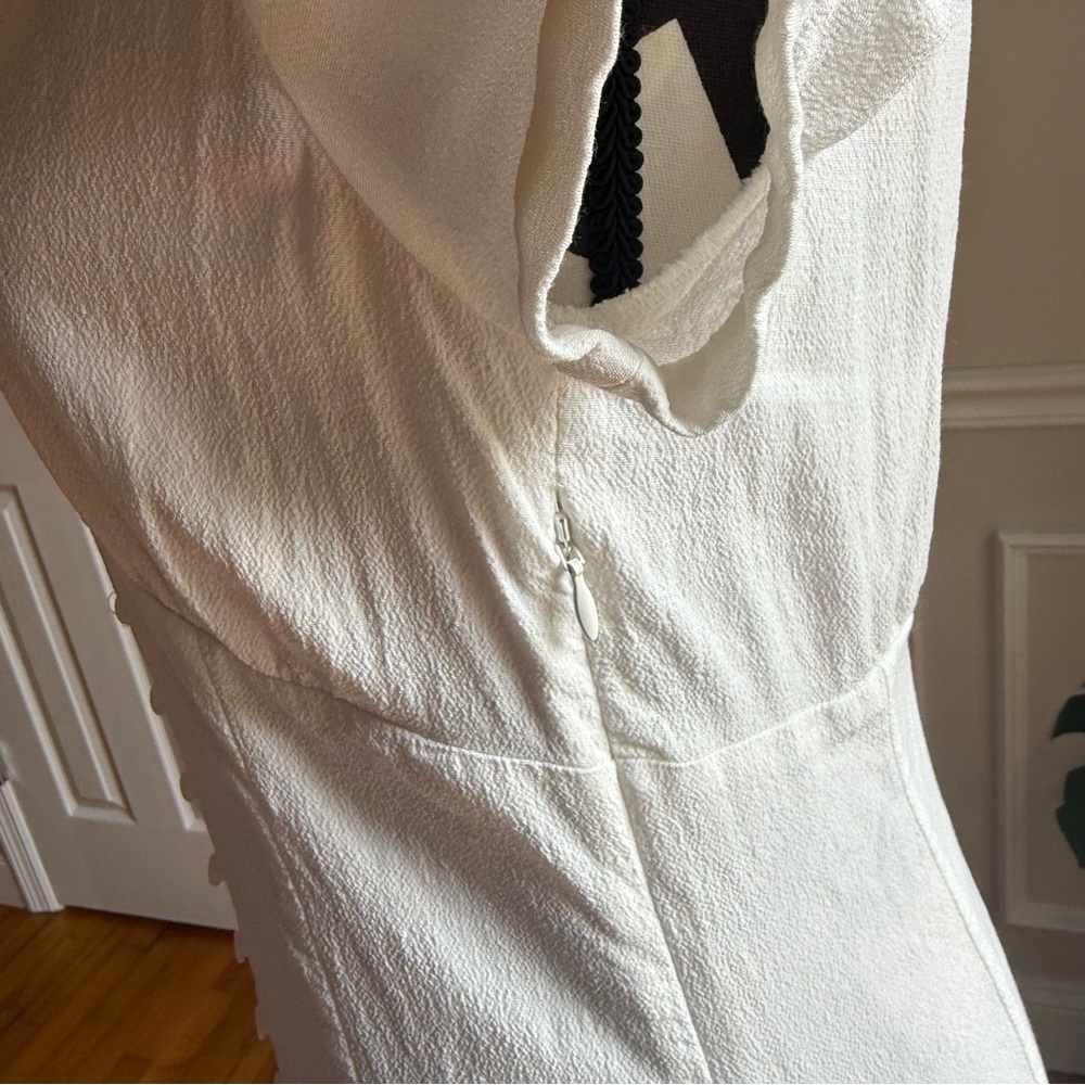 SUNDAY BEST ARITZIA Sandrine Mini Dress Light Birch White Size 12 - Picture 6 of 7